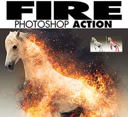 极品PS动作－烟火特效(第三版)：Fire Photoshop Action
